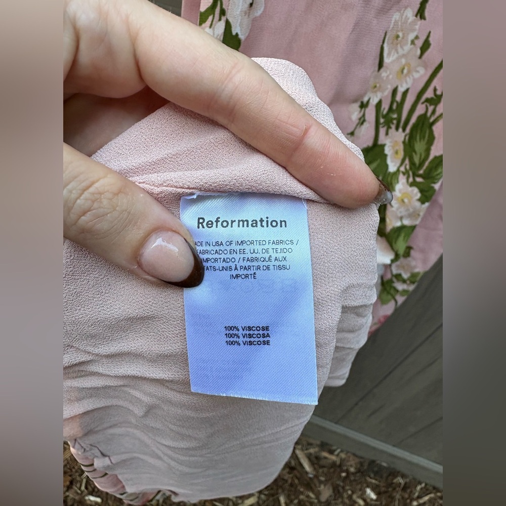 ❌SOLD❌Reformation Shayla Dress Rose Garden - Picture 12 of 12